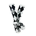 Lucky Chuck - Lucky Argyle Black/White Performance Boot Socks