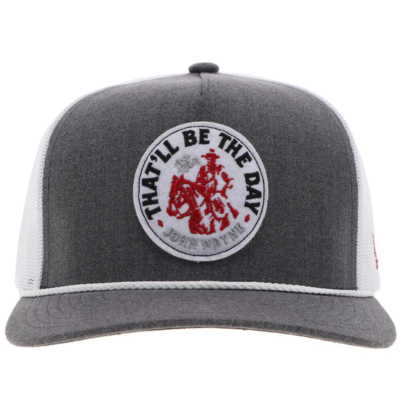 Hooey - "John Wayne" Trucker Hat Grey/White