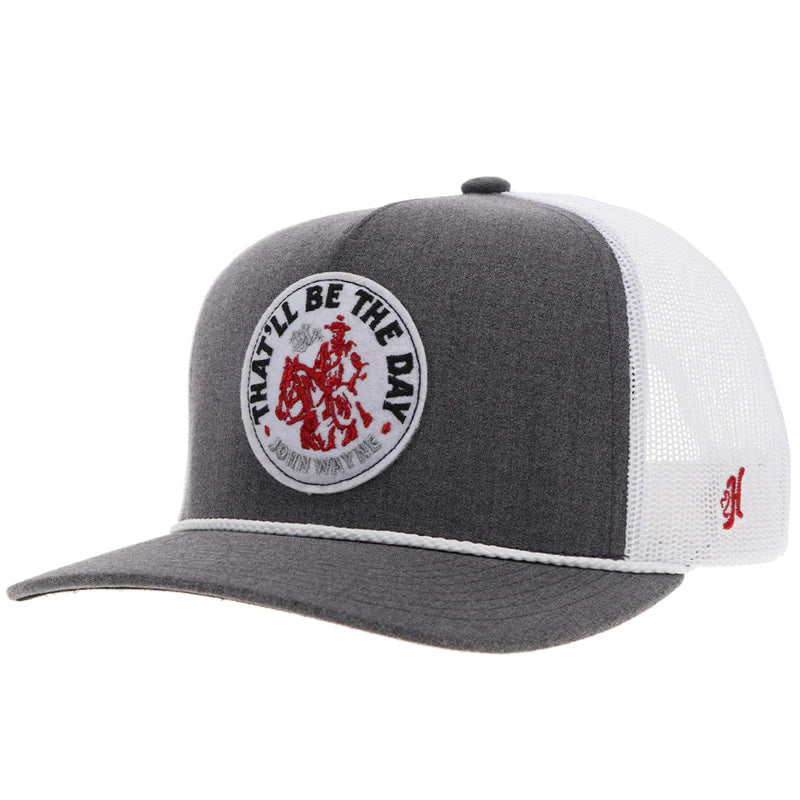 Hooey - "John Wayne" Trucker Hat Grey/White