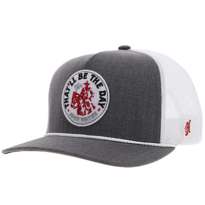 Hooey - "John Wayne" Trucker Hat Grey/White