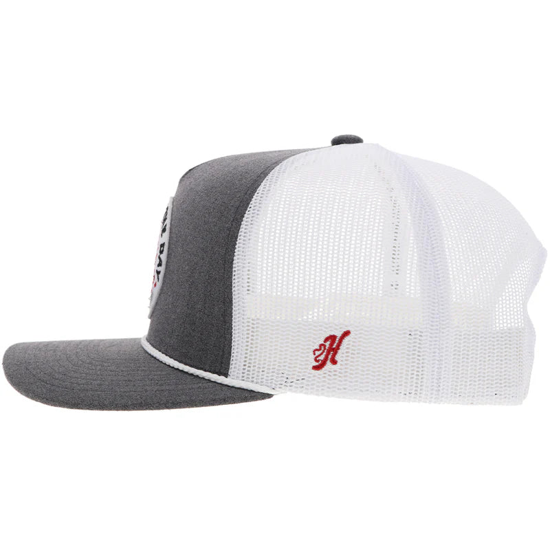 Hooey - "John Wayne" Trucker Hat Grey/White