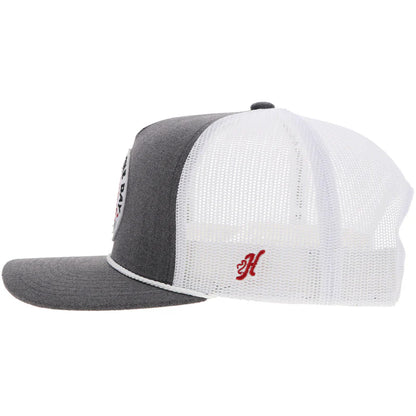 Hooey - "John Wayne" Trucker Hat Grey/White