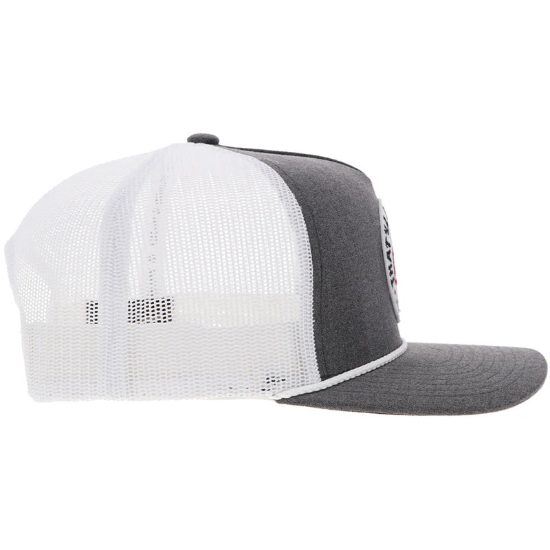 Hooey - "John Wayne" Trucker Hat Grey/White