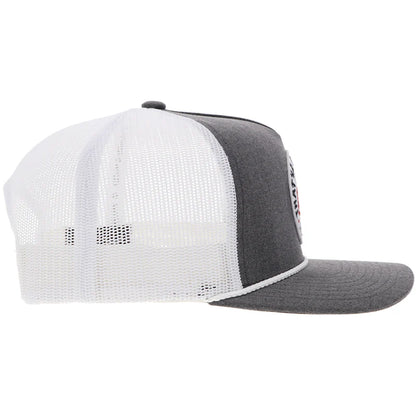 Hooey - "John Wayne" Trucker Hat Grey/White