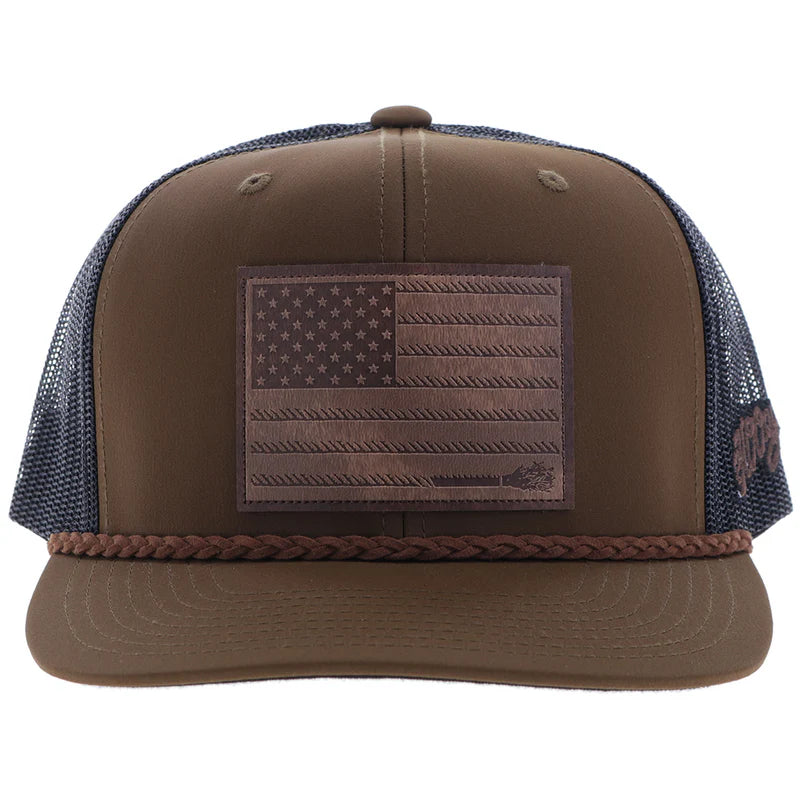 Hooey - "Liberty Roper" Brown/Black w/Leather Patch