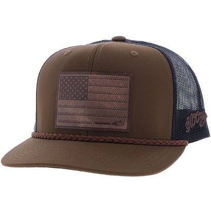 Hooey - "Liberty Roper" Brown/Black w/Leather Patch