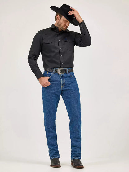 Men's Wrangler® George Strait Cowboy Cut® Relaxed - heavyweight stone denim