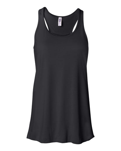 Momma Zś  FLOWY Racerback Tank - Black w/ White