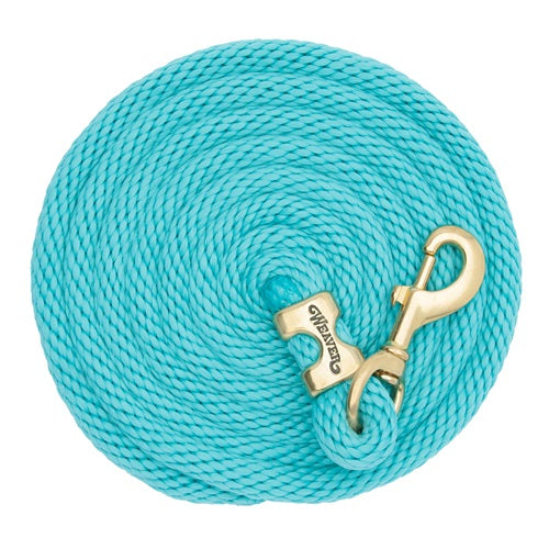 Weaver Equine Poly Lead Rope - 10 ft - Turquoise