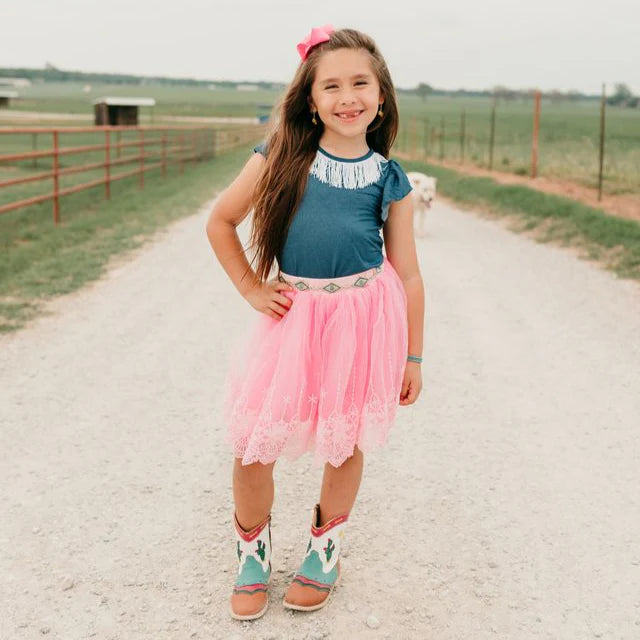 CLEARANCE - Shea Baby - Girls - Pink Chiffon Skirt