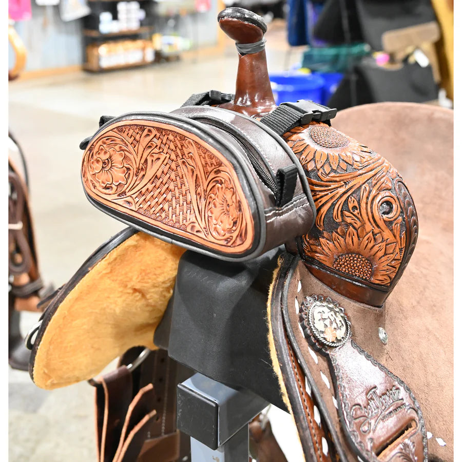 Professional's Choice Tooled Leather Pommel Bag