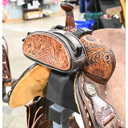 Professional's Choice Tooled Leather Pommel Bag