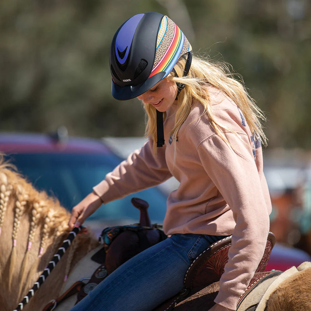 Troxel - Dynasty Riding Helmet with DialFit - Leopard/Serape/Aztec