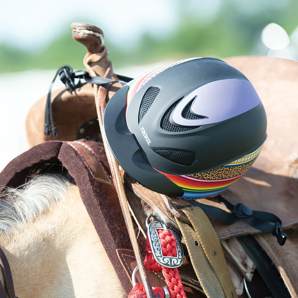 Troxel - Dynasty Riding Helmet with DialFit - Leopard/Serape/Aztec