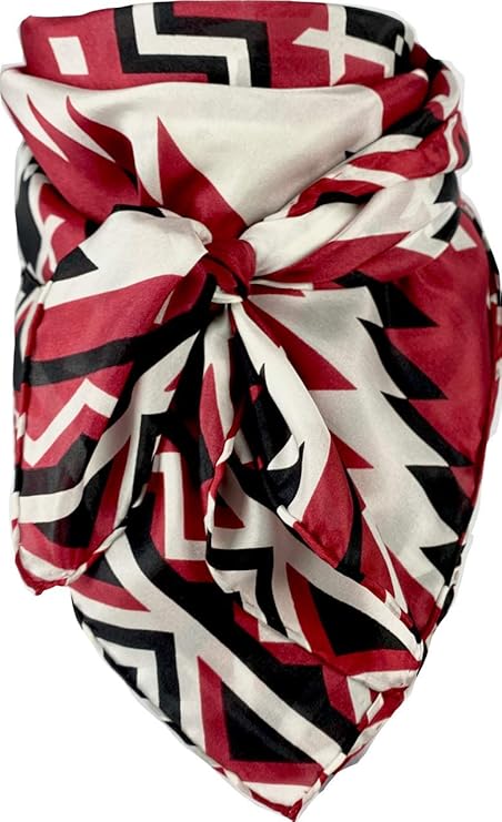 Wyoming Traders Wild Rags (34.5 x 34.5 in) - SOUTHWEST DESIGNS - Red/Black