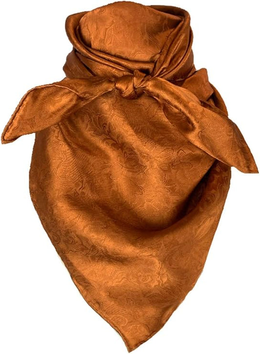 Wyoming Traders Wild Rags (34.5 x 34.5 in) - JACQUARD DESIGNS - Copper