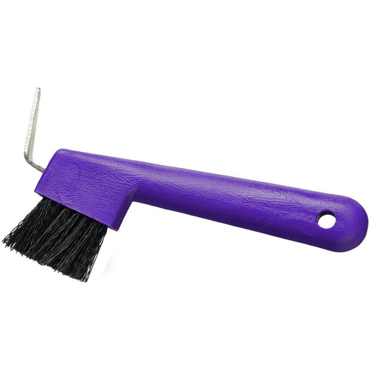 Tough 1 Hoof Pick Brush Combination - Purple - CLEARANCE