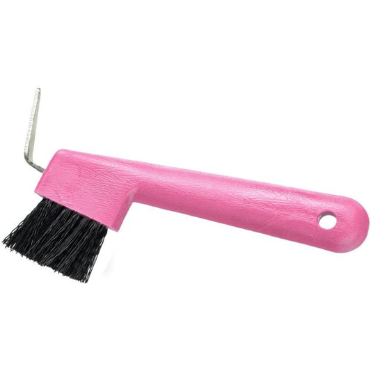 Tough 1 Hoof Pick Brush Combination - Pink - CLEARANCE