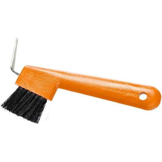 Tough 1 Hoof Pick Brush Combination - orange