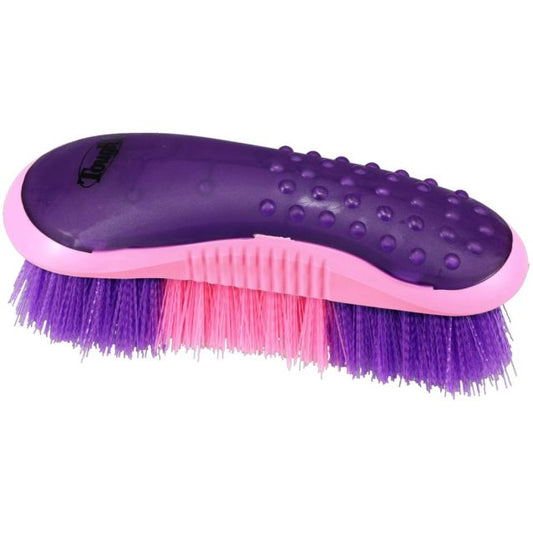 Tough 1 Great Grip Stiff Brush - Purple/Pink