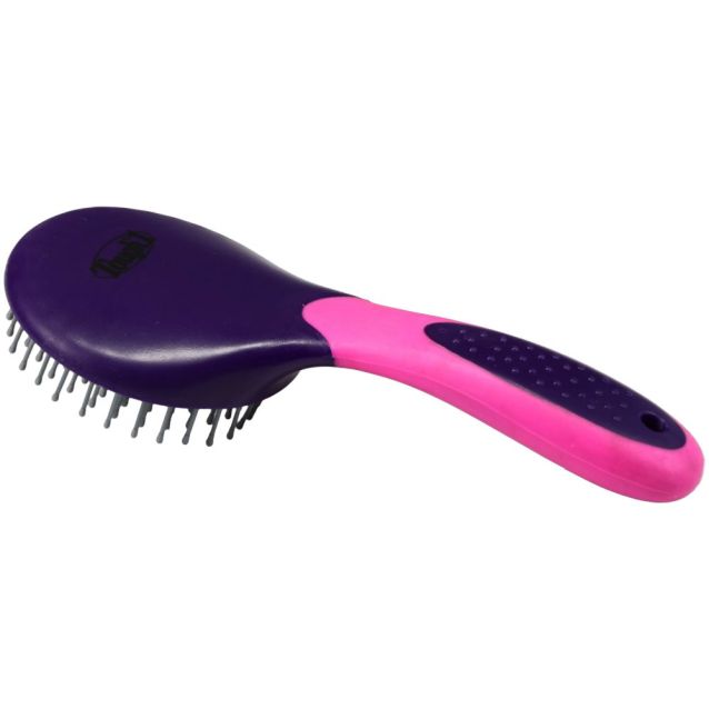 Tough 1 Great Grip Mane and Tail Brush - Purple/Pink