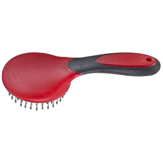 Tough 1 Great Grip Mane and Tail Brush - Red