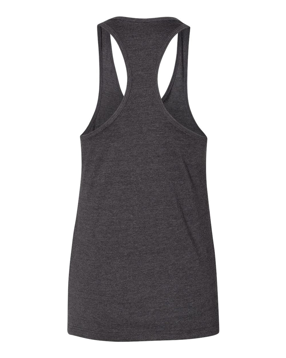 Momma Z´s Jersey Racerback Tank Top - Dark Grey Heather w/ White