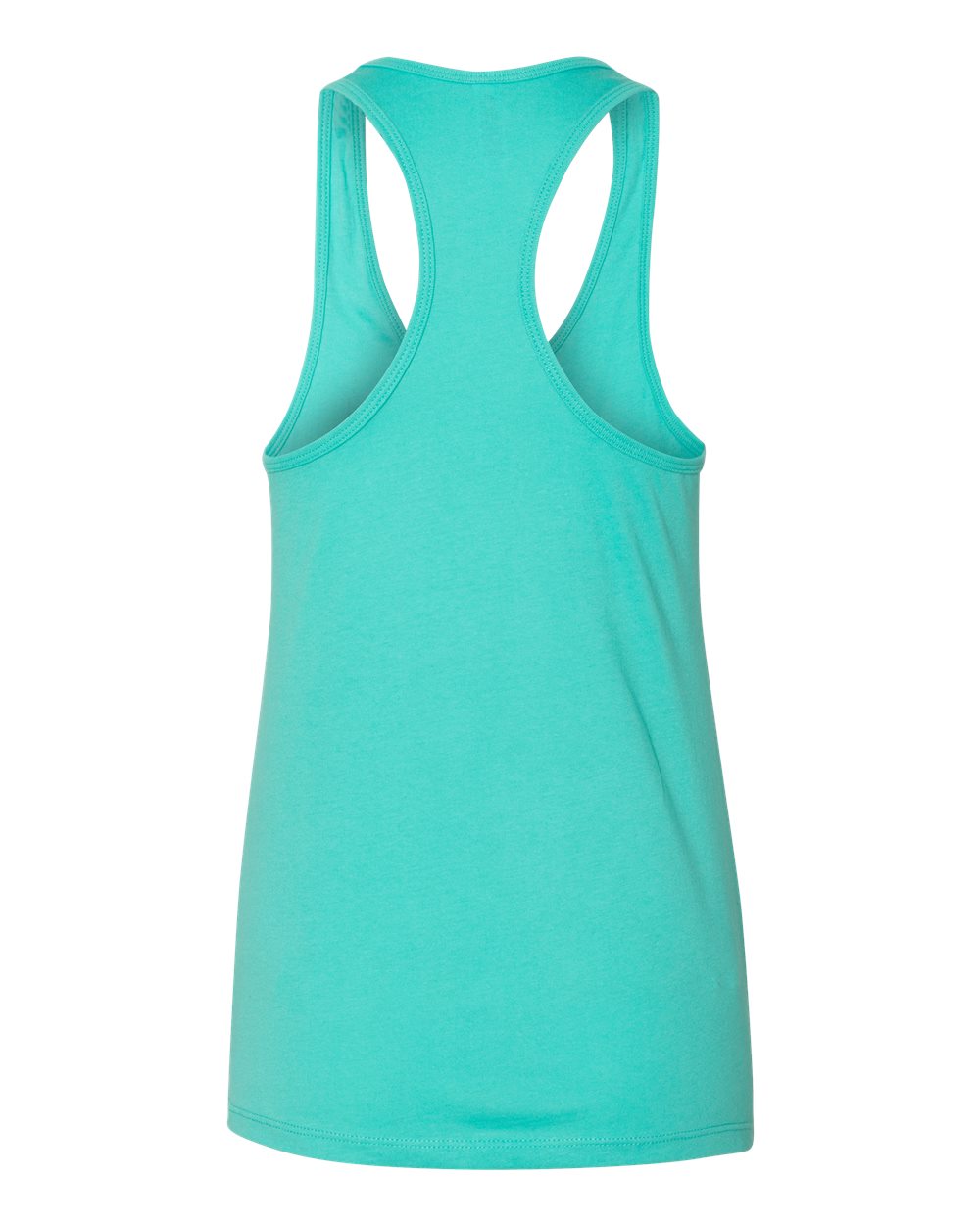 Momma Z´s Jersey Racerback Tank Top - Teal w/ White