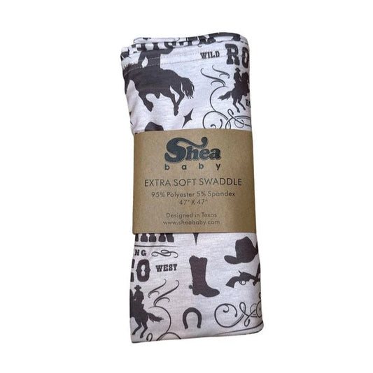 CLEARANCE - Shea Baby Western Rodeo Swaddle-47'x47'