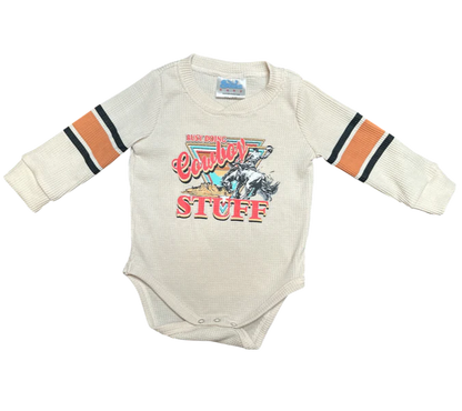 CLEARANCE - Shea Baby Busy Doing Cowboy Stuff Graphic LS Onesie/ LS Shirt