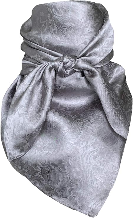 Wyoming Traders Wild Rags (34.5 x 34.5 in) - JACQUARD DESIGNS - Silver