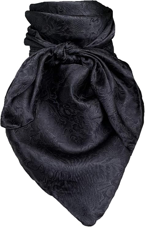 Wyoming Traders Wild Rags (34.5 x 34.5 in) - JACQUARD DESIGNS - Black