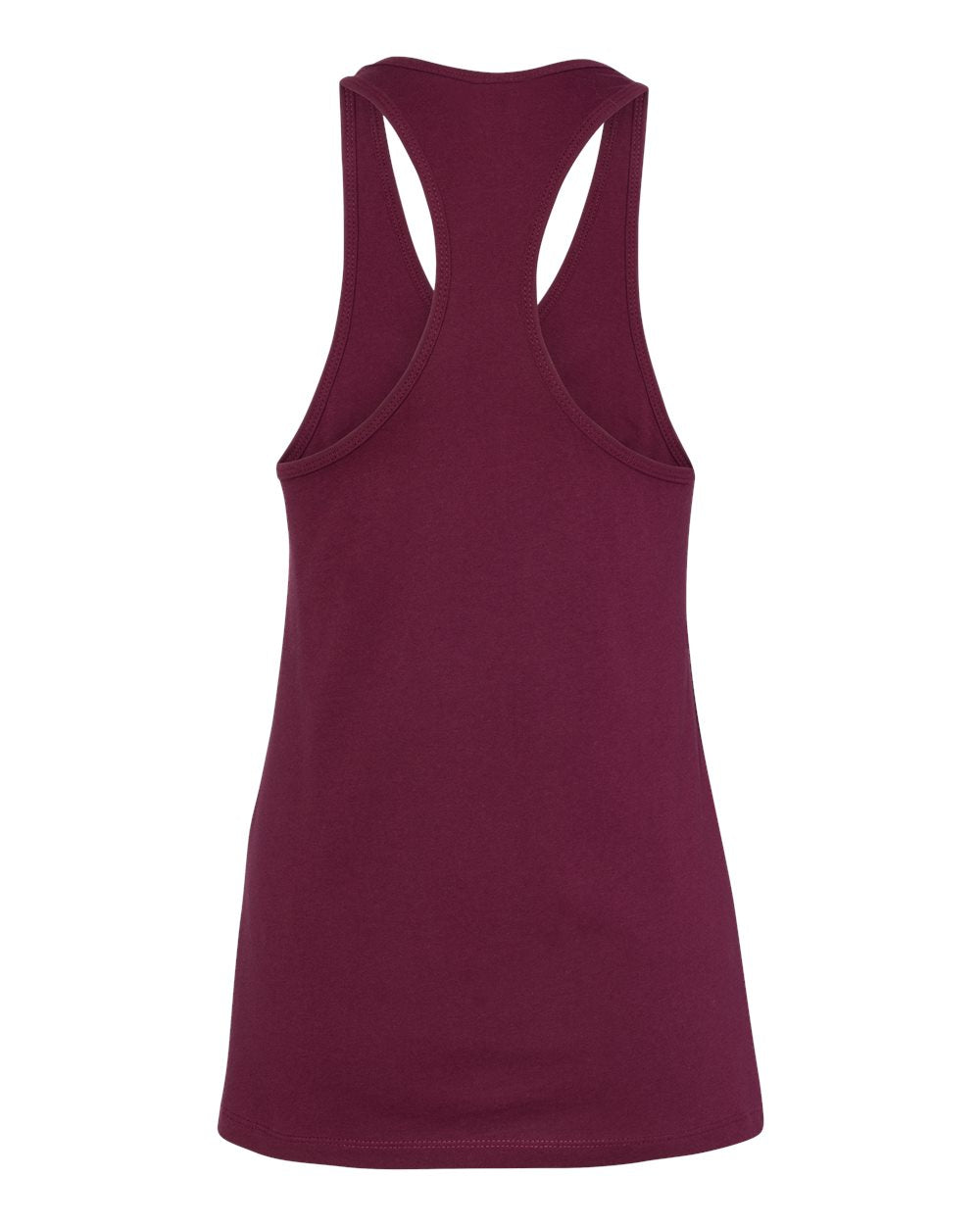 Momma Z´s Jersey Racerback Tank Top - Maroon w/ White