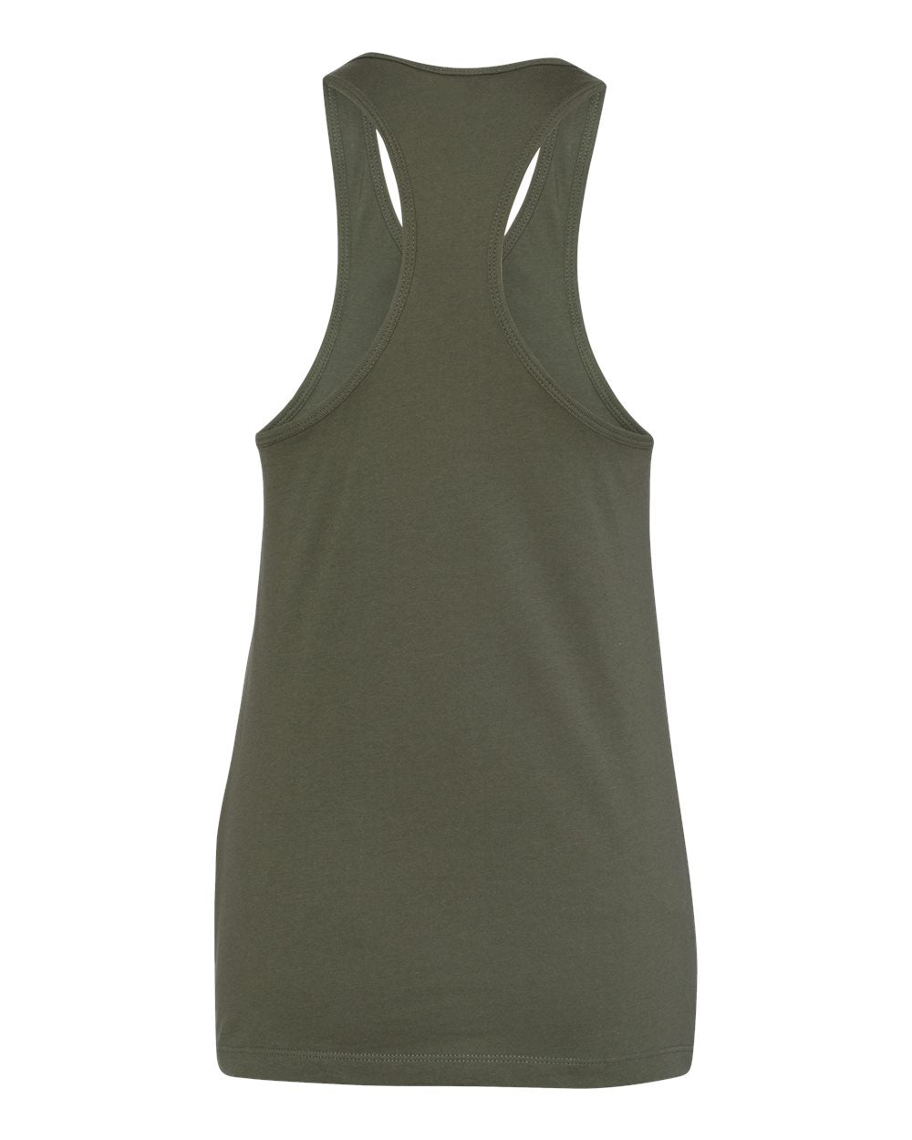 Momma Z´s Jersey Racerback Tank Top - Military Green w/ Cream