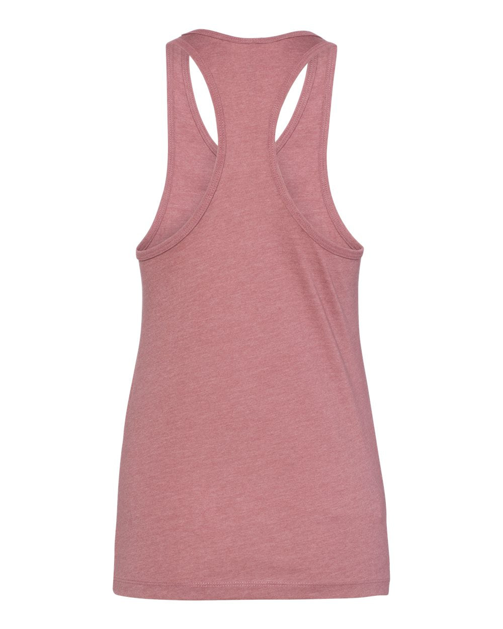 Momma Z´s Jersey Racerback Tank Top - Heather Mauve w/ White