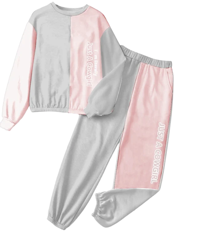 CLEARANCE - Shea Baby - Girls - Im Literally Just A Cowgirl Sweats Set