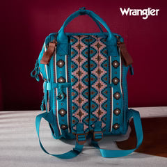 Wrangler Aztec Printed Callie Backpack - Turquoise