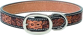 Weaver Floral Tooled Dog Collar