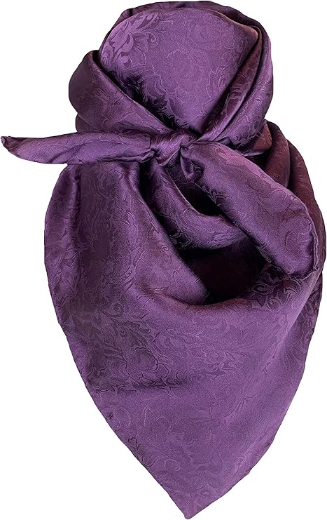 Wyoming Traders Wild Rags (34.5 x 34.5 in) - JACQUARD DESIGNS - Plum