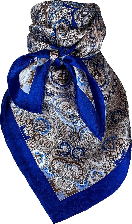 Wyoming Traders Wild Rags (34.5 x 34.5 in) - PAISLEY DESIGNS - Royal Brown