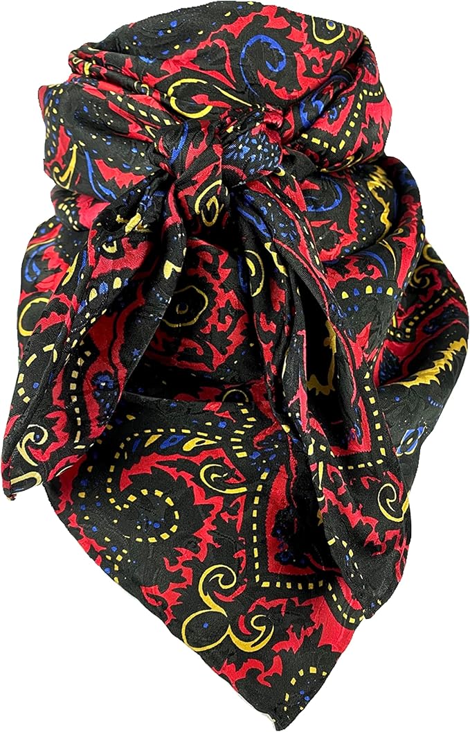 Wyoming Traders Wild Rags (34.5 x 34.5 in) - PAISLEY DESIGNS - Red/Yellow