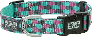 Terrain DOG Patterned Snap-N-Go Adjustable Dog Collar - Honeycomb -CLEARANCE