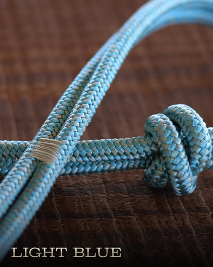 Hay Chix Redemption Rope Halters- S. Lt Blue