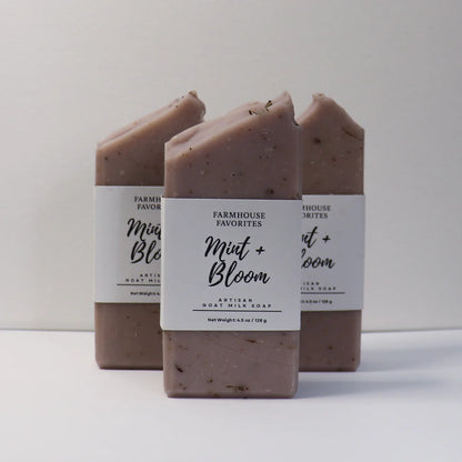 Farm House Favorites Artisan Goat Milk Soap - Mint Bloom