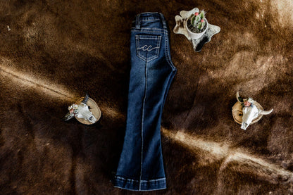 CC Toddler Girls Trouser Jean Dark Wash