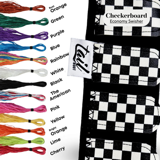 The Tail Boot- Checkerboard - BOOT ONLY