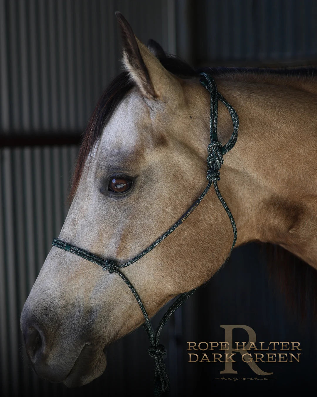 Redemption Rope Halters- Dark Green