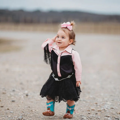 CLEARANCE - Shea Baby - Girls - Black Chiffon Skirt