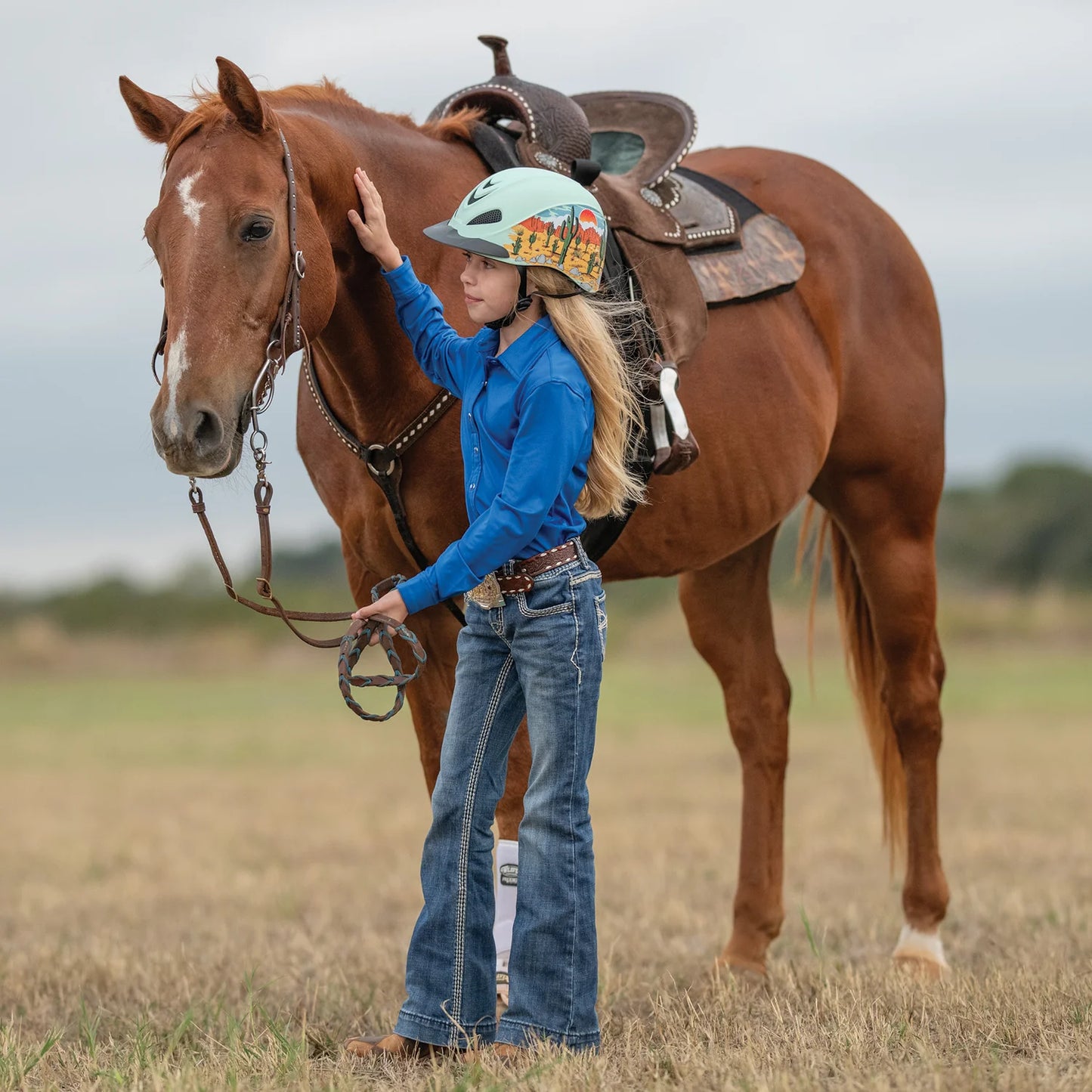 Troxel - Dynasty Riding Helmet with DialFit - Desert Sky
