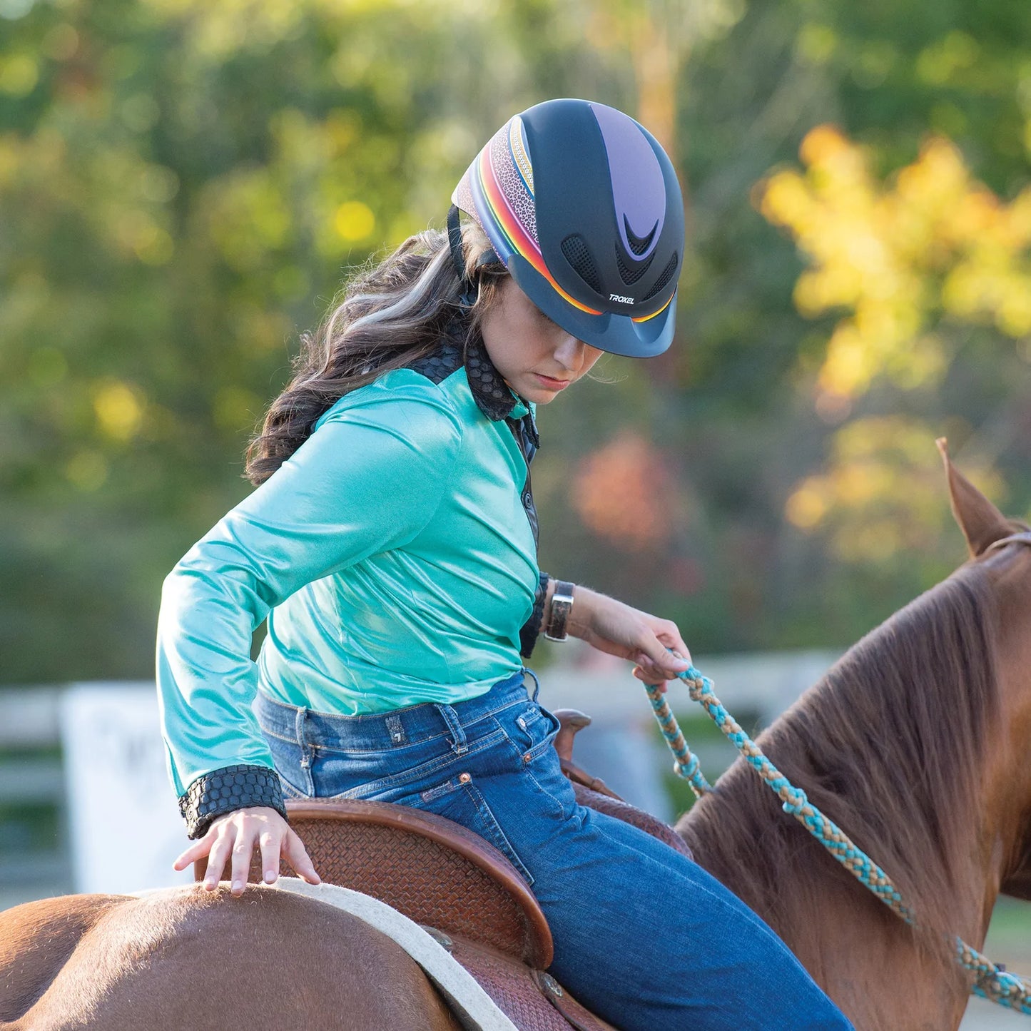 Troxel - Dynasty Riding Helmet with DialFit - Leopard/Serape/Aztec